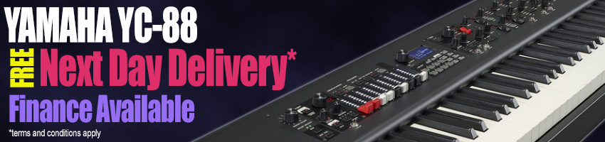 Yamaha YC88 with free next working day delivery and finance available on-line