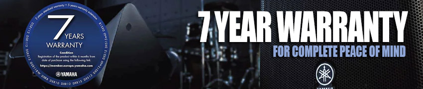 YAMAHA DXR15 7 Year Warranty